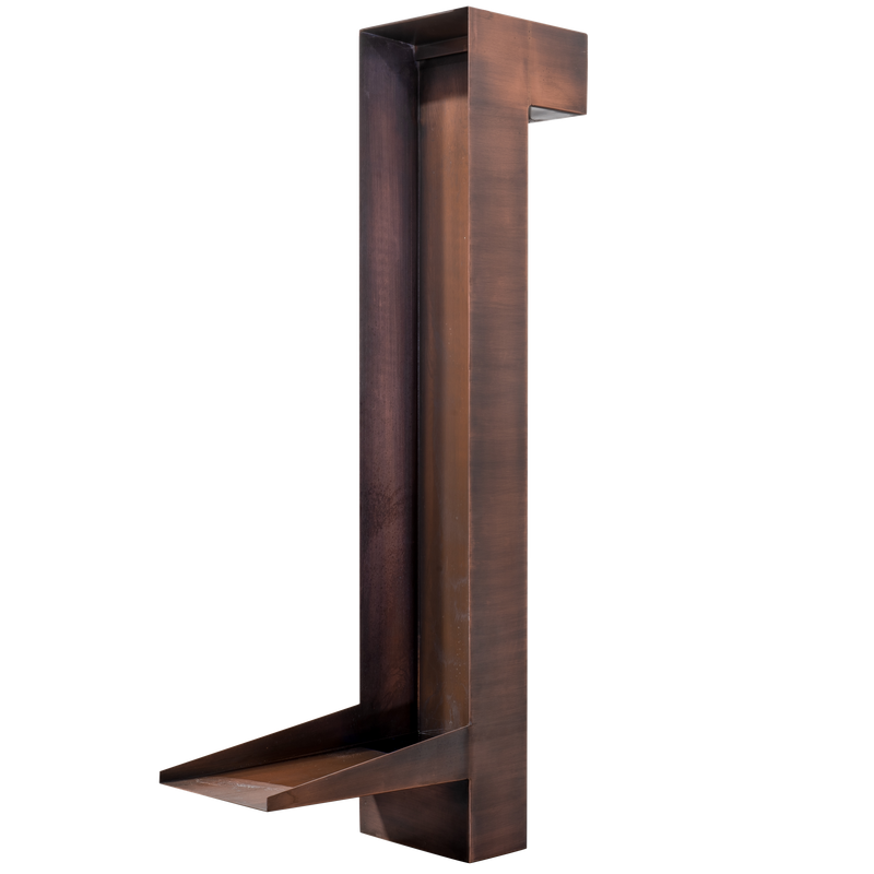 The Outdoor Plus Altisimo Wall Water Scupper - Copper