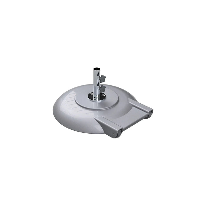 Ledge Lounger Aluminum Umbrella Base, Concrete Filled Umbrella Base, Umbrella Base With Wheels