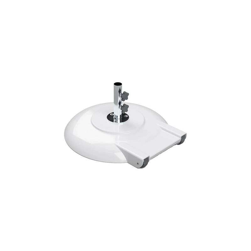 Ledge Lounger Concrete Filled Aluminum Umbrella Base with Wheels