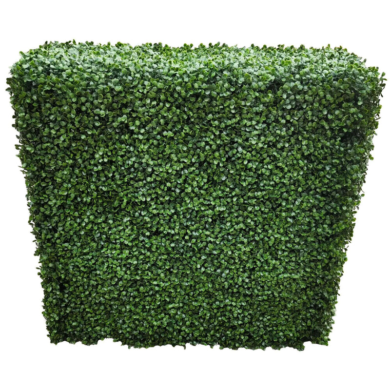 Two Tone Green Artificial Boxwood Hedge 40"L x 40"H Commercial Grade UV Resistant