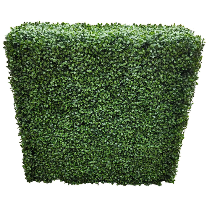 Premium Two Tone Green Artificial Boxwood Hedge 40"L x 40"H Commercial Grade UV Resistant