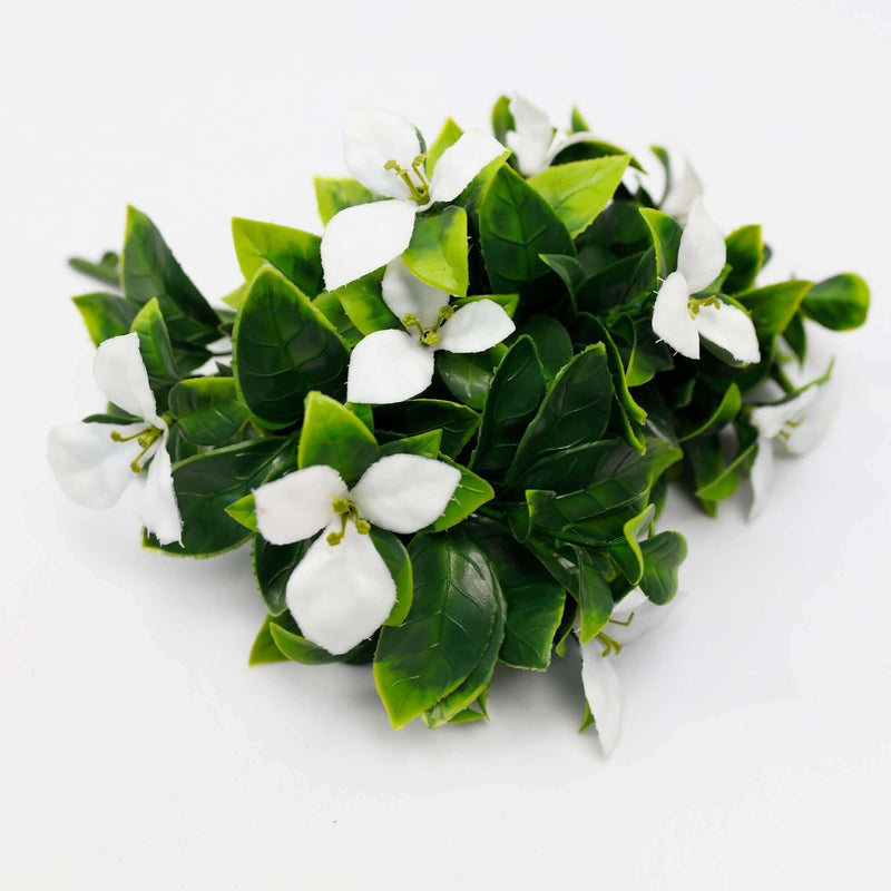Artificial White Bougainvillea Flower Stem 12" (Living Wall Insert) UV Resistant