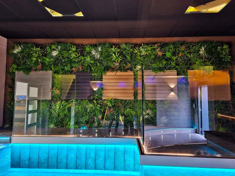Wild Tropics Artificial Vertical Garden 40" x 40" 11SQ FT - Commercial Grade & UV Resistant