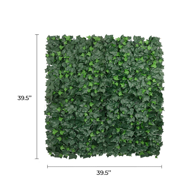 Artificial Boston Ivy Green Wall 33SQ FT Pack of 3 - Commercial Grade UV Resistant