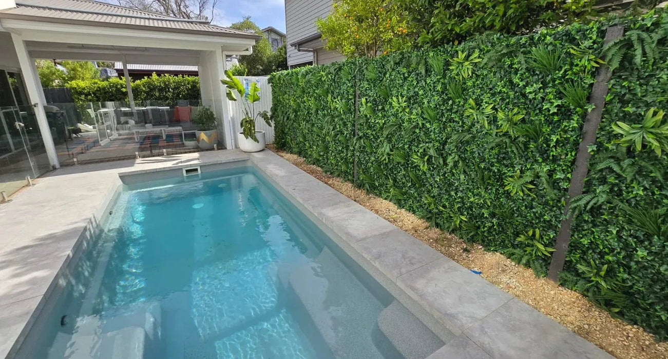 Luxury Green Tropics Artificial Living Wall /  Green Wall 40" x 40" 11SQ FT Commercial Grade UV Resistant