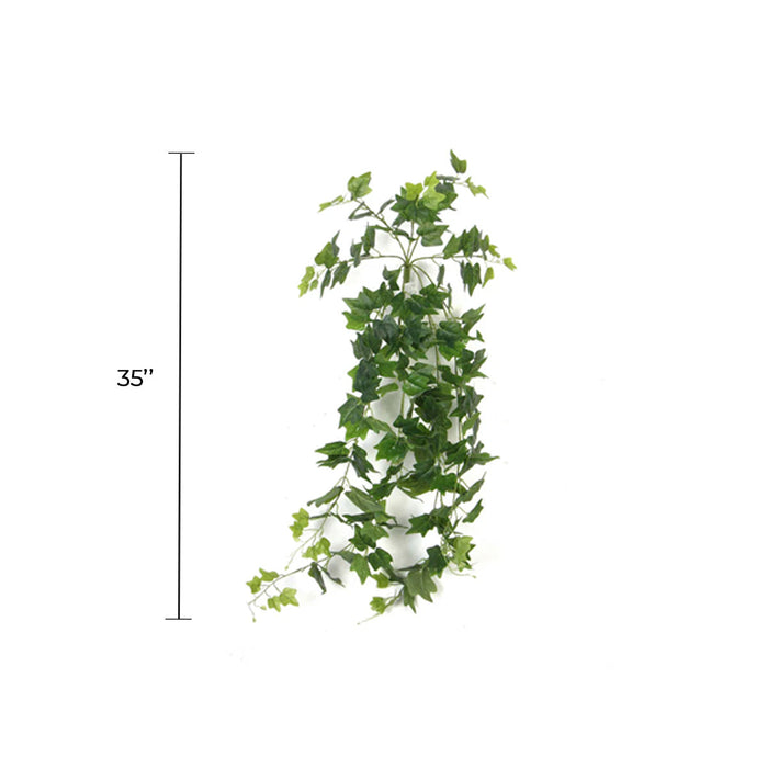 Designer Plants Artificial Nearly Natural Hanging Ivy Bush (Pack of 10)
