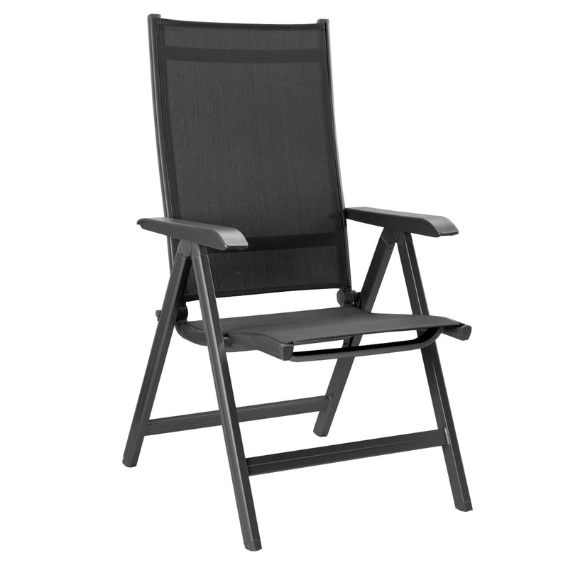 Basic Plus 5-Piece Dining Set- Multi-Position Chairs & Table with Umbrella Hole
