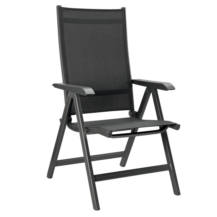 Basic Plus 5-Piece Dining Set- Multi-Position Chairs & Table with Umbrella Hole