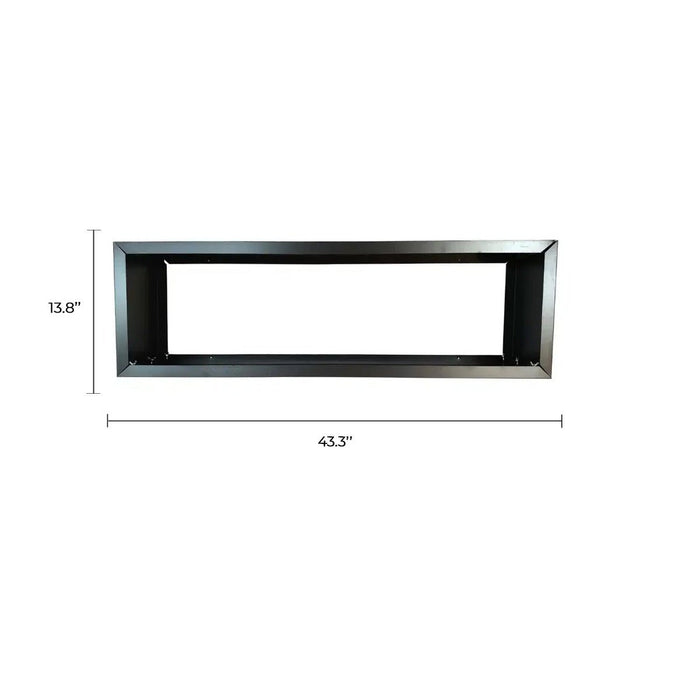 Black Metal Planter Medium (Open Base for Artificial Hedges)