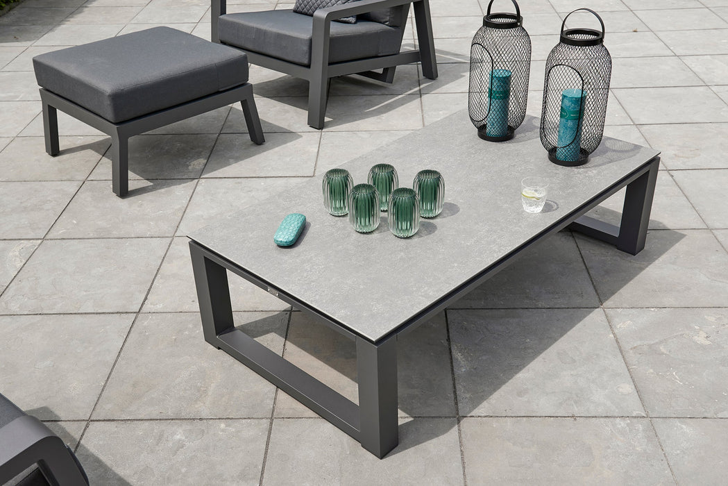 Primavera Coffee Table - Aluminum Frame With Ceramic Top