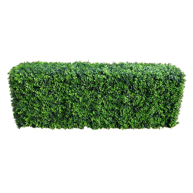 Premium Bright Long-leaf Artificial Boxwood Hedge 40"L x 20"H