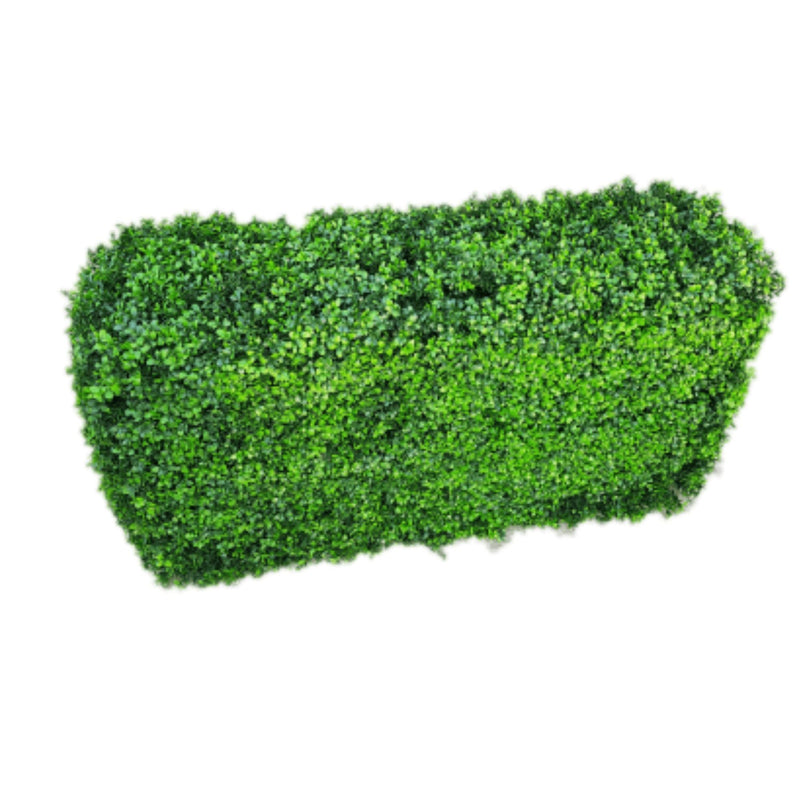 Premium Bright Long-leaf Artificial Boxwood Hedge 40"L x 20"H