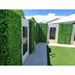 Premium Faux Boxwood Hedge Panel with Fake Grass Rolls