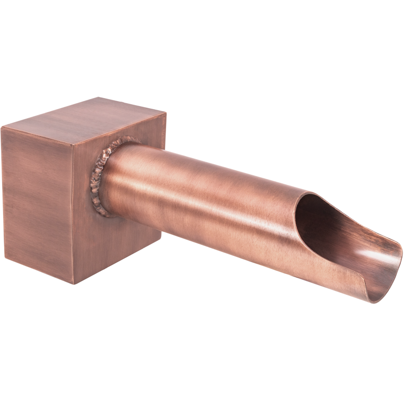 The Outdoor Plus Cannon Style Water Scupper - Copper or Stainless Steel
