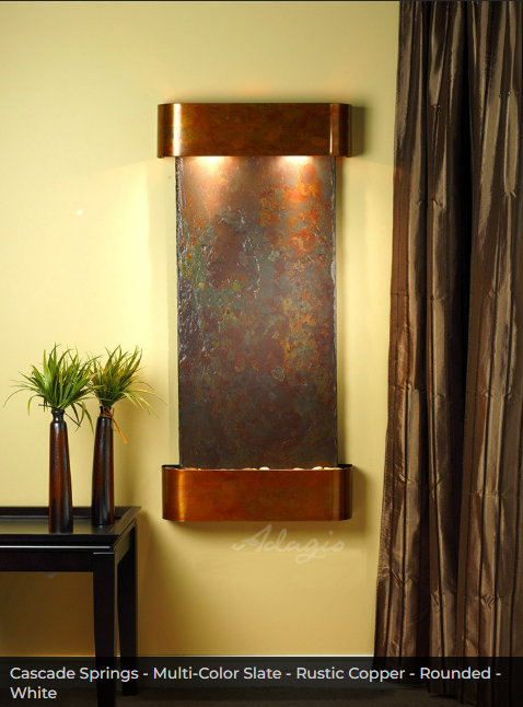 Adagio Water Features Cascade Springs Wall Fountain