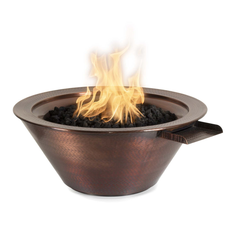 The Outdoor Plus Cazo Fire & Water Bowl - Hammered Patina Copper