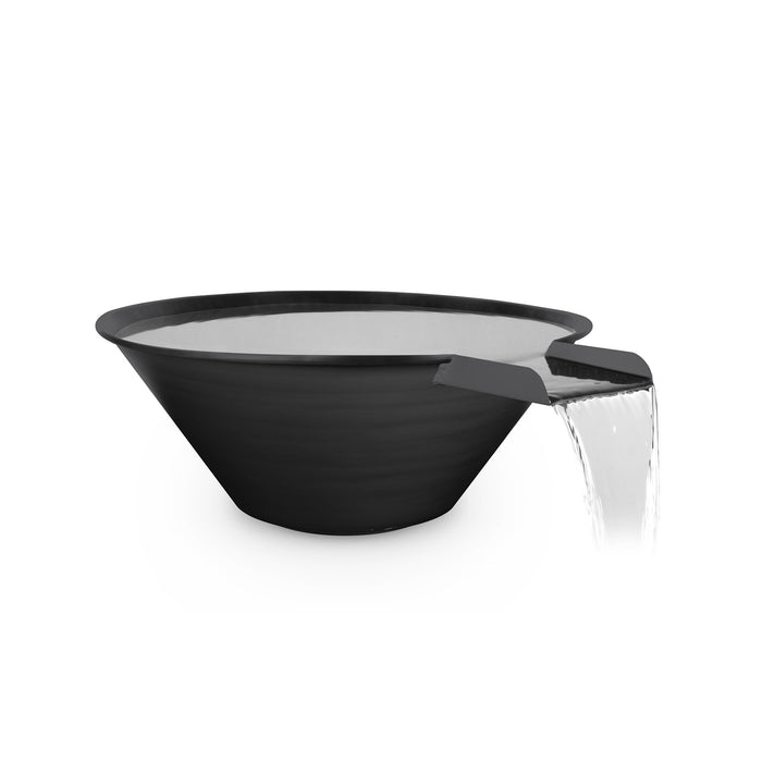 The Outdoor Plus Round Cazo Water Bowl - Metal Powder Coat, Powder Coated Water Bowl, Metal Water Bowl, Round Water Bowl