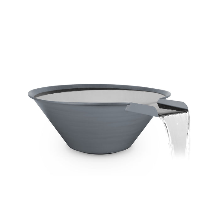 The Outdoor Plus Round Cazo Water Bowl - Metal Powder Coat, Powder Coated Water Bowl, Metal Water Bowl, Round Water Bowl