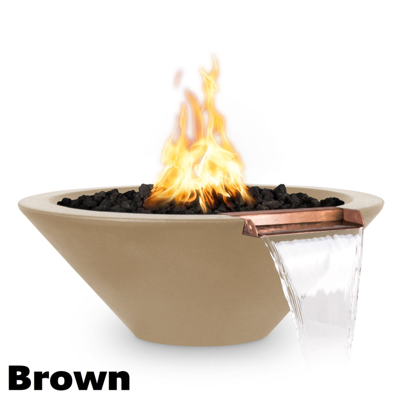 The Outdoor Plus Cazo Fire & Water Bowl - GFRC Concrete