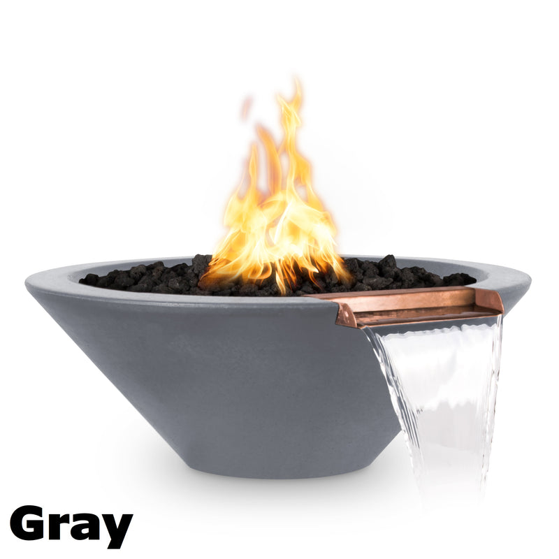The Outdoor Plus Cazo Fire & Water Bowl - GFRC Concrete