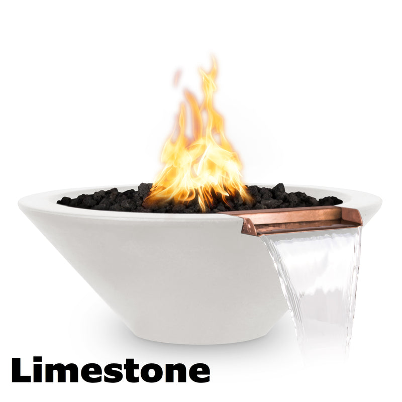 The Outdoor Plus Cazo Fire & Water Bowl - GFRC Concrete