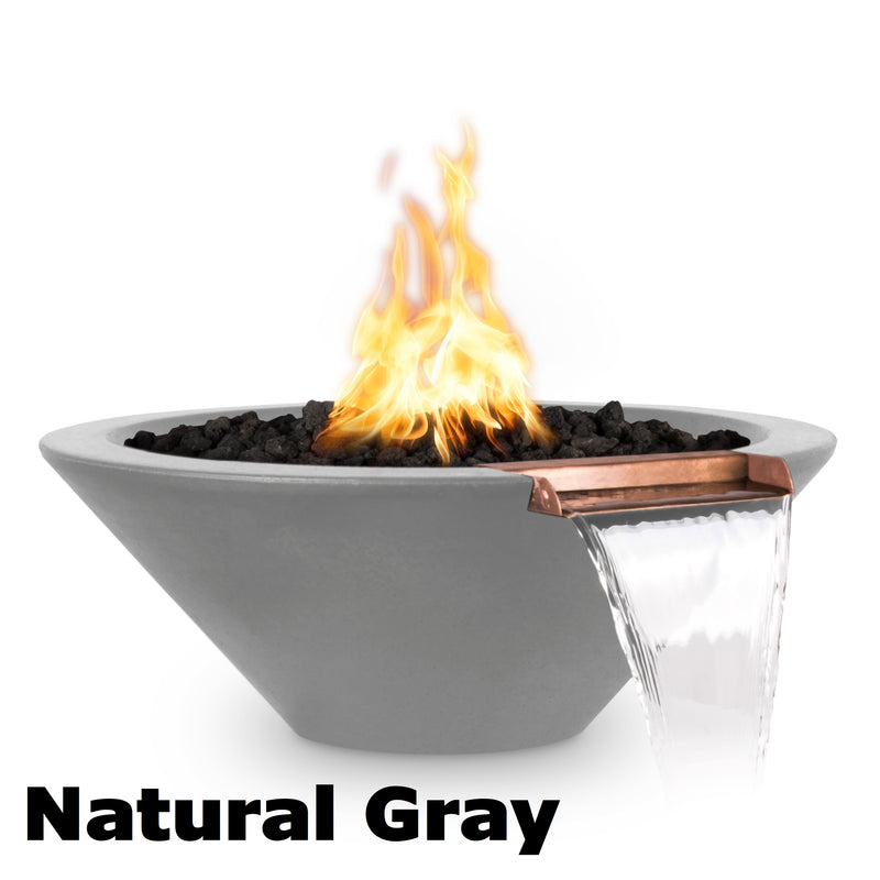 The Outdoor Plus Cazo Fire & Water Bowl - GFRC Concrete