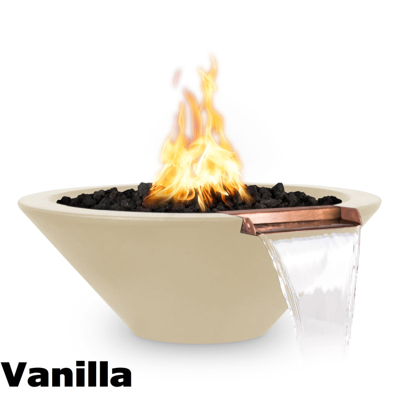 The Outdoor Plus Cazo Fire & Water Bowl - GFRC Concrete