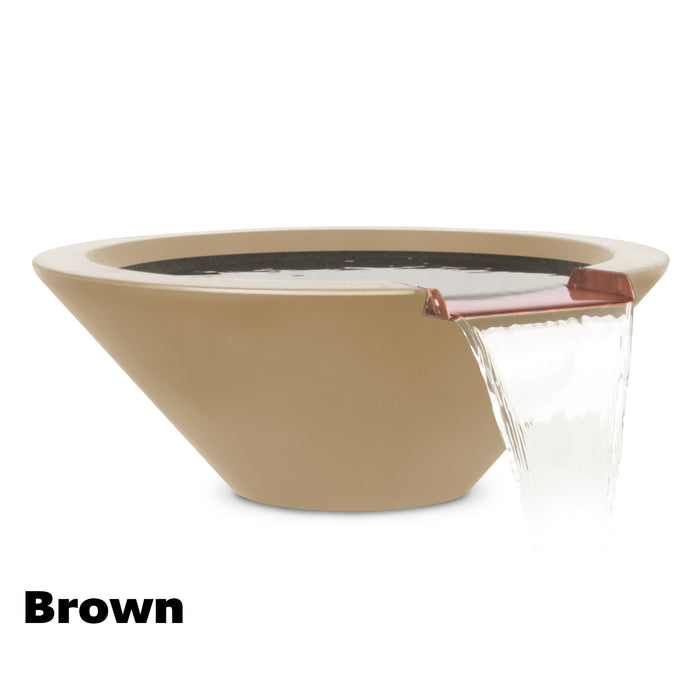 The Outdoor Plus Cazo Water Bowl - GFRC Concrete