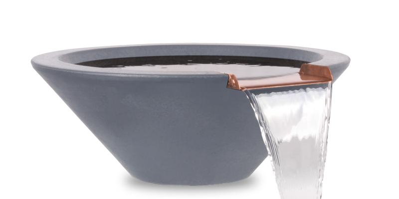 The Outdoor Plus Cazo Water Bowl - GFRC Concrete