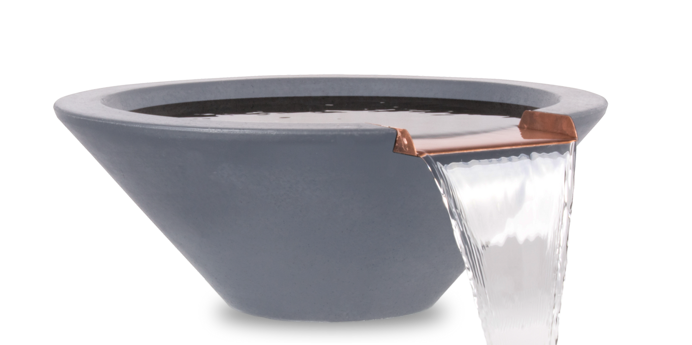 The Outdoor Plus Cazo Water Bowl - GFRC Concrete