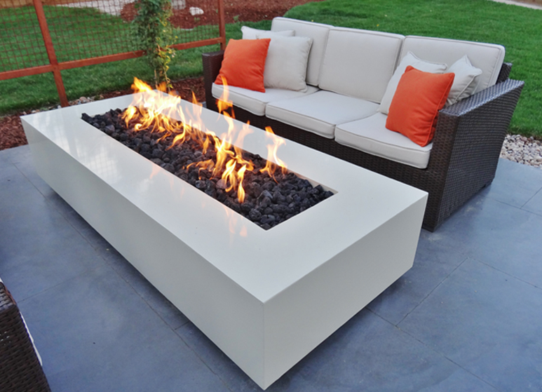 The Outdoor Plus 84" Coronado Fire Pit - Powder Coated Metal