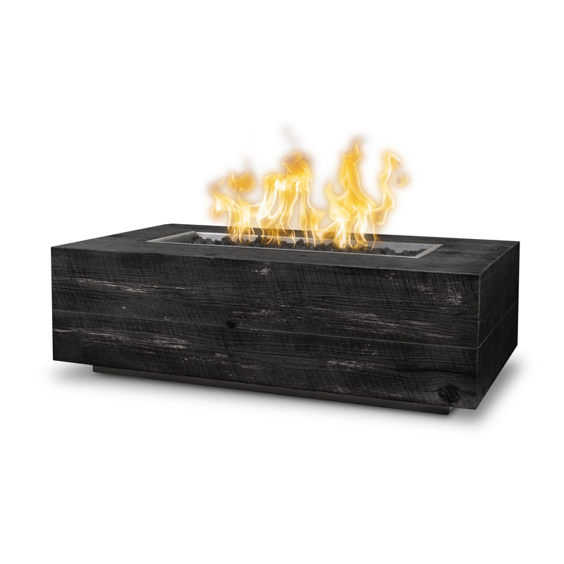 The Outdoor Plus Coronado Rectangular Firepit - Concrete Wood Grain