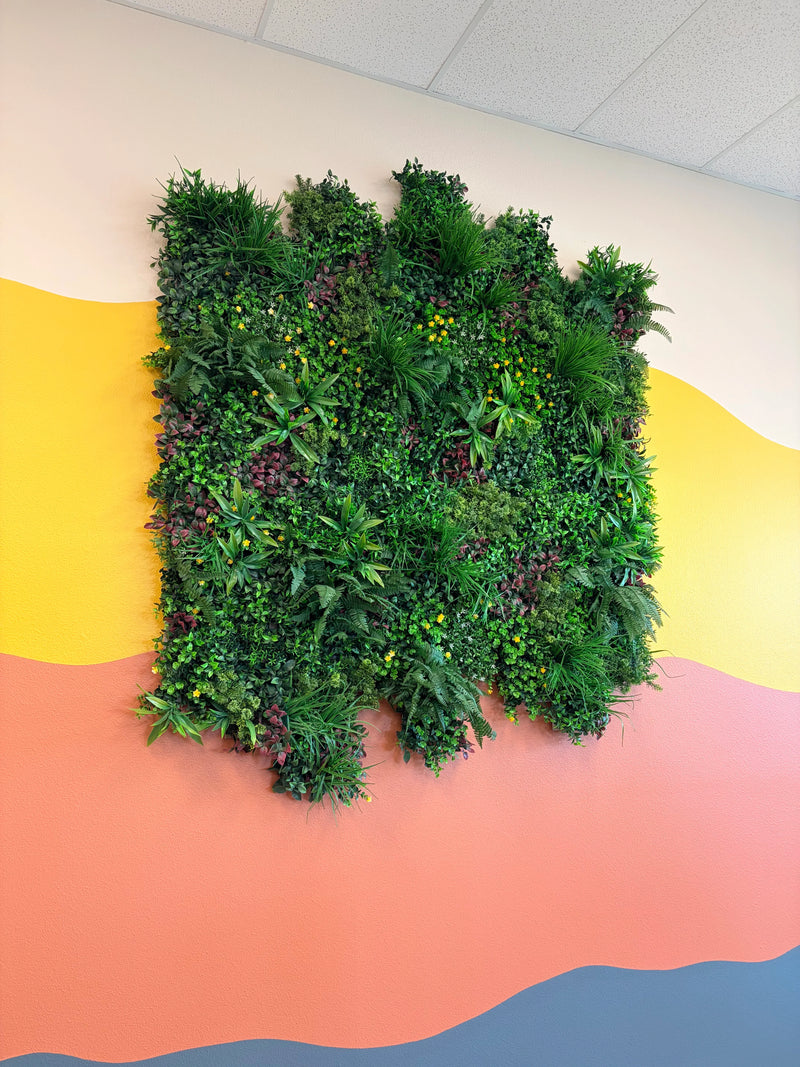 Luxury Country Fern Artificial Vertical Garden 40" x 40" 11SQ FT Commercial Grade UV Resistant