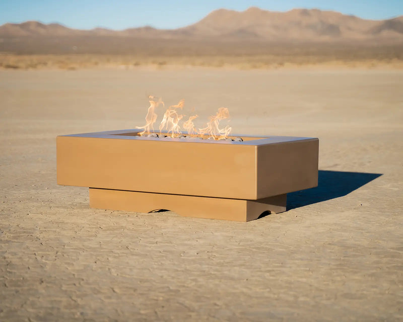 The Outdoor Plus 96" Del Mar Rectangular Concrete Fire Pit