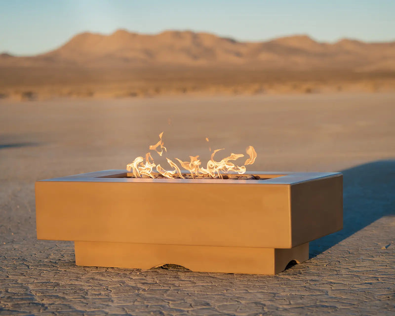 The Outdoor Plus 96" Del Mar Rectangular Concrete Fire Pit