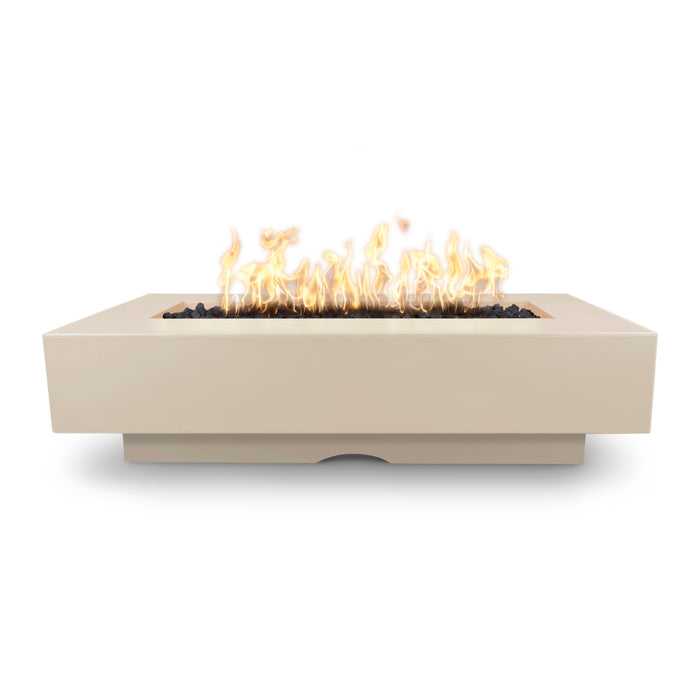 The Outdoor Plus 72" Del Mar Concrete Fire Pit, Rectangular Concrete Fire Pit, Handmade GFRC Firepit