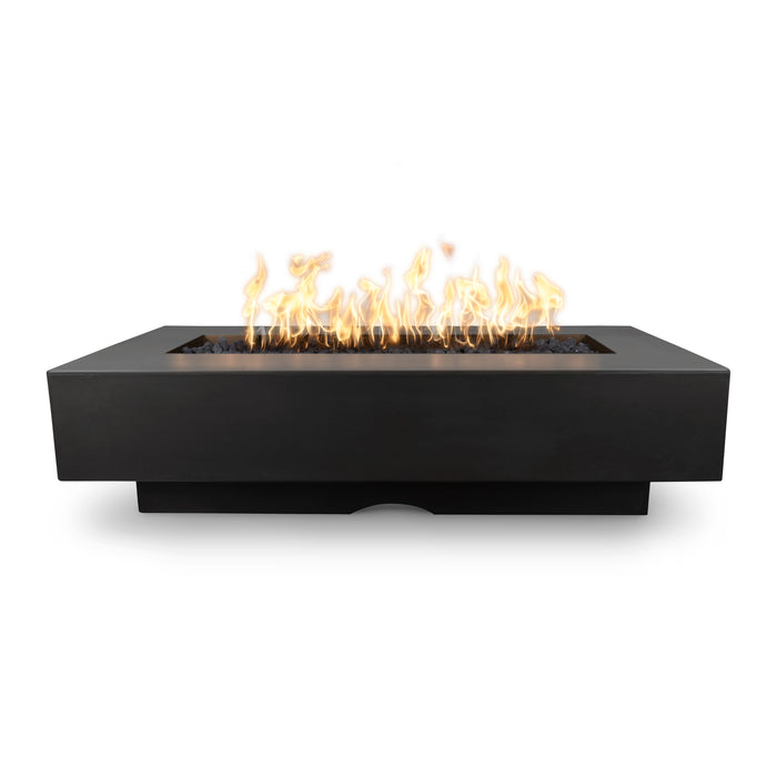 The Outdoor Plus 48" Del Mar Concrete Fire Pit, Rectangular Concrete Fire Pit, Handmade GFRC Firepit