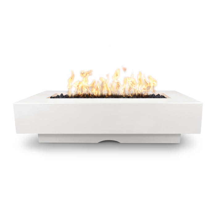 The Outdoor Plus 96" Del Mar Concrete Fire Pit, Rectangular Concrete Fire Pit, Handmade GFRC Firepit