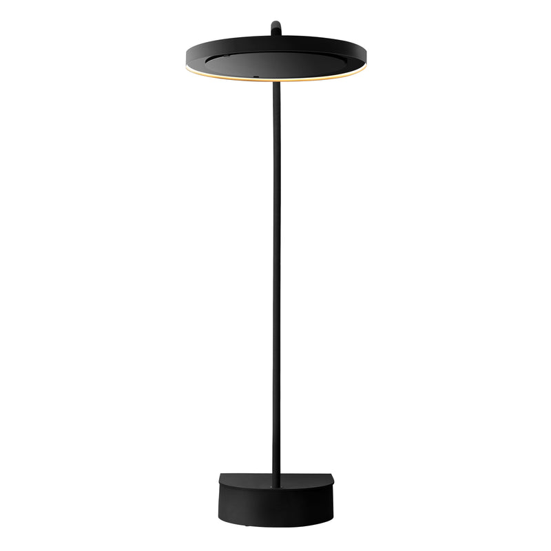 Black Bromic Eclipse Portable with a round tray on a white background