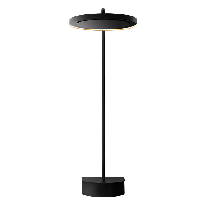 Black Bromic Eclipse Portable with a round tray on a white background