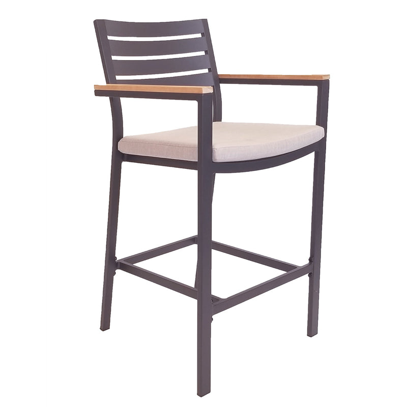 Elba 5-Piece Bar Set with Arm Chairs