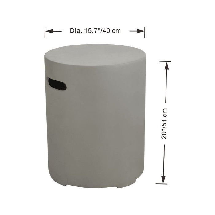 Elementi Plus GFRC Round Tank Cover - ONB01-102LG/DG