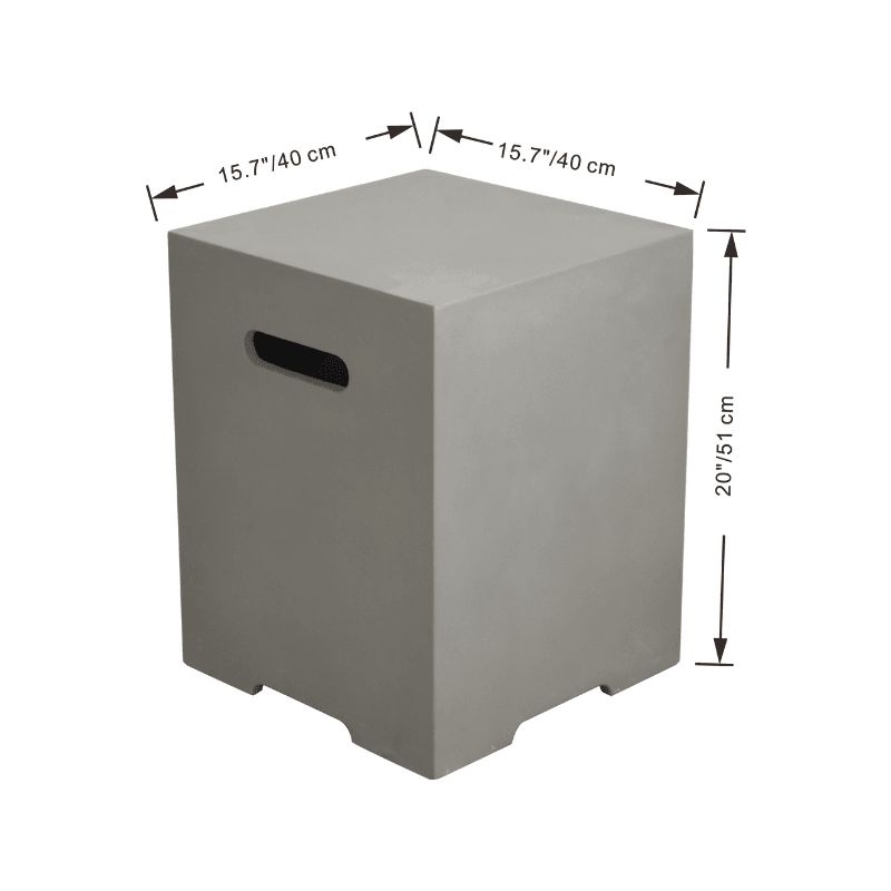 Elementi Plus GFRC Square Tank Cover - ONB01-109LG/DG