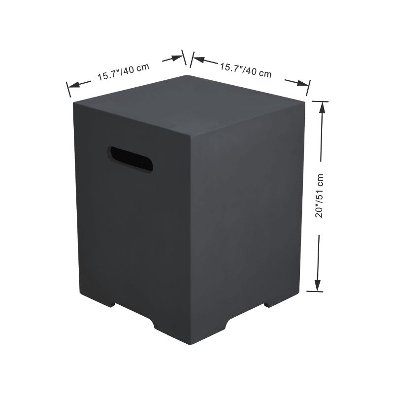 Elementi Plus GFRC Square Tank Cover - ONB01-109LG/DG