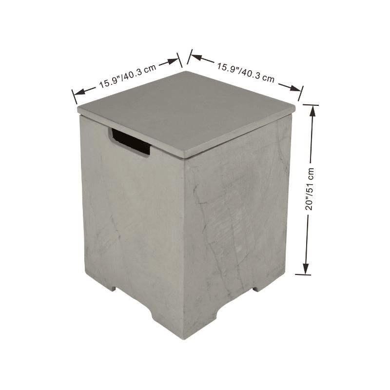 Elementi Plus GFRC Square Tank Cover - ONB403SY/SG/SL