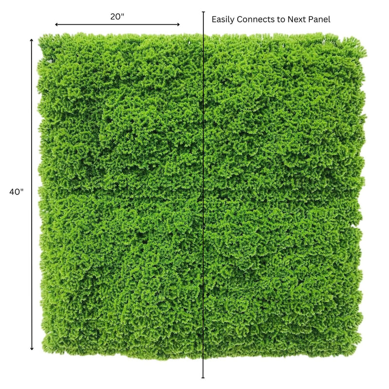 Faux Evergreen Moss Mat 33 SQ FT Pack of 6 - UV Resistant
