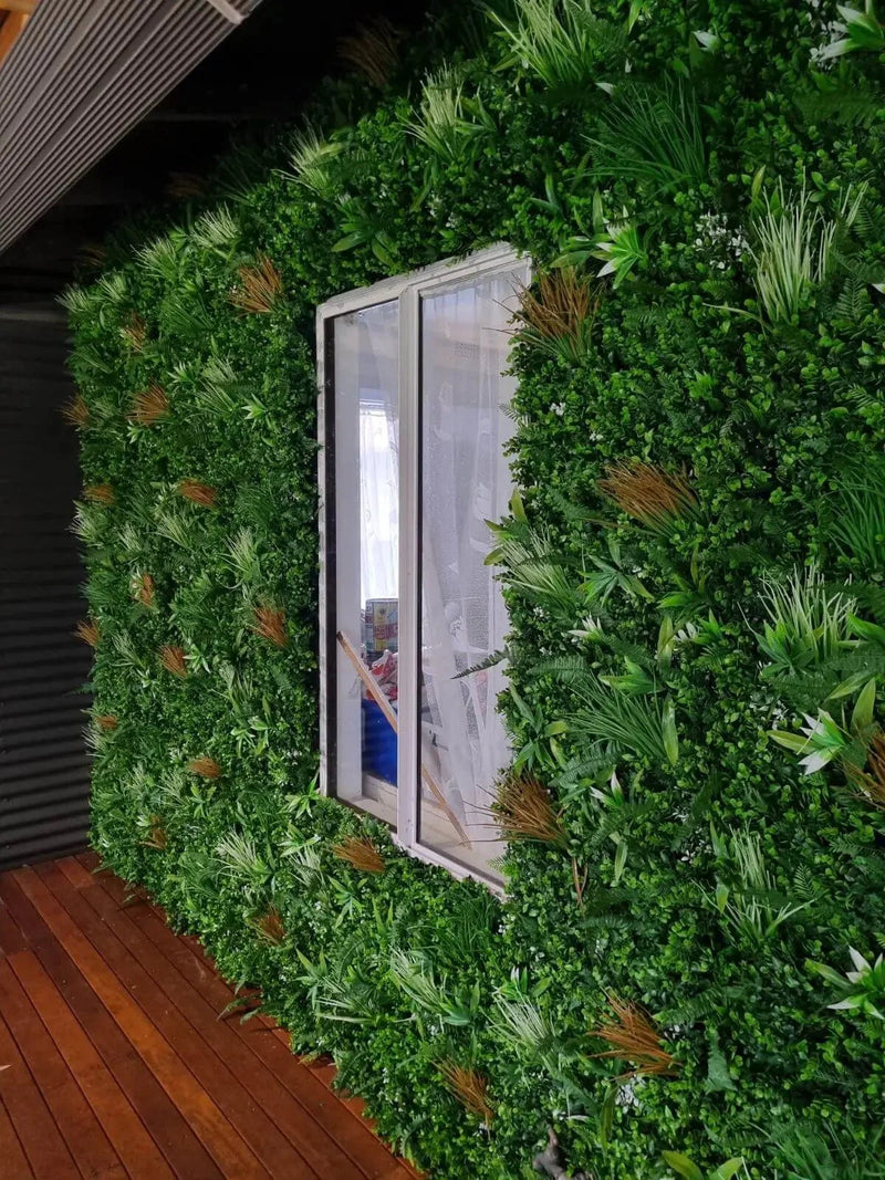 Wild Tropics Artificial Vertical Garden 40" x 40" 11SQ FT - Commercial Grade & UV Resistant