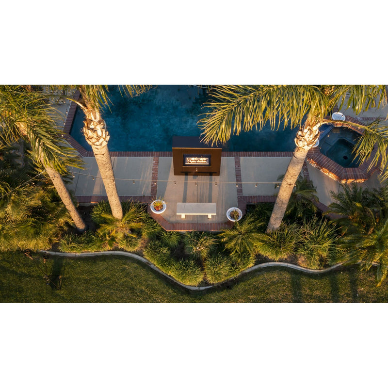 The Outdoor Plus Williams Fireplace - Corton Steel
