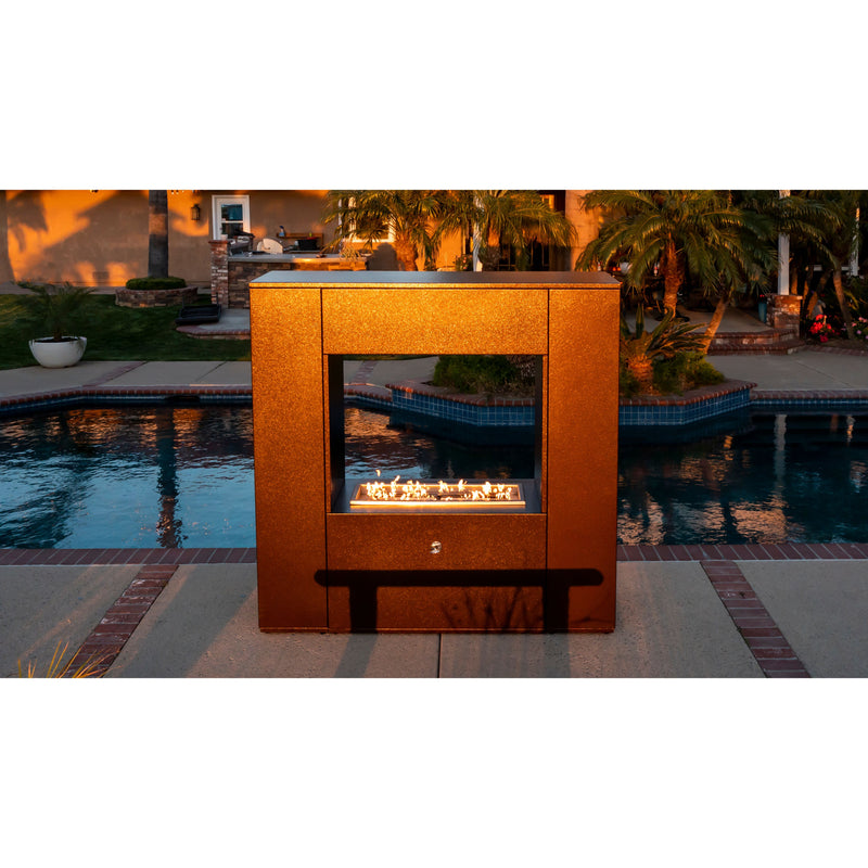 The Outdoor Plus Williams Fireplace - Corton Steel