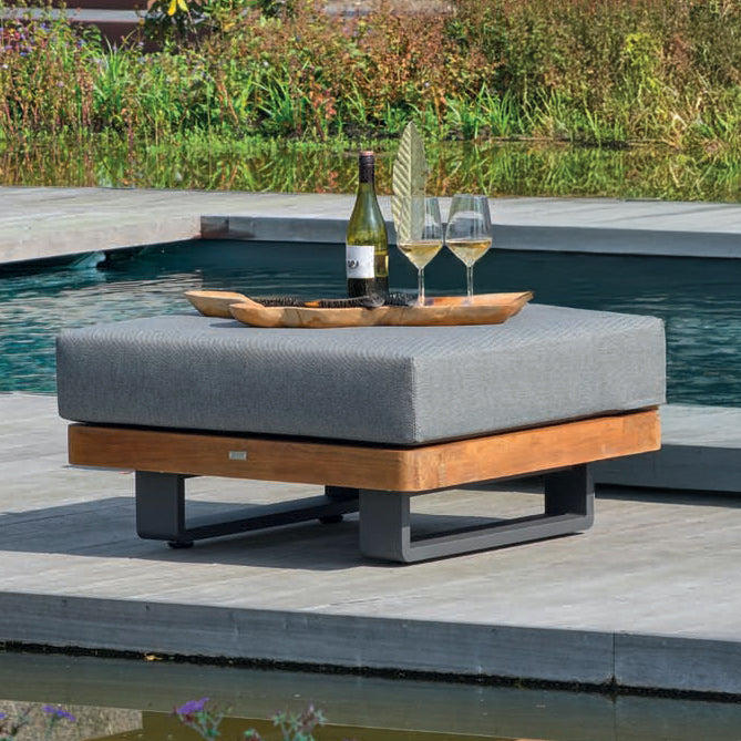 Fitz Roy Teak Ottoman
